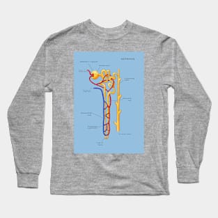 Nephron Of The Kidney, Illustration Long Sleeve T-Shirt